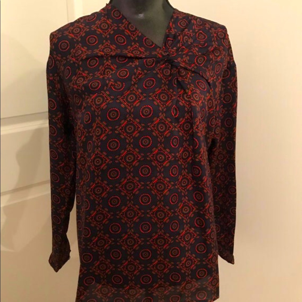 Club Monaco Knotted paisley Blouse